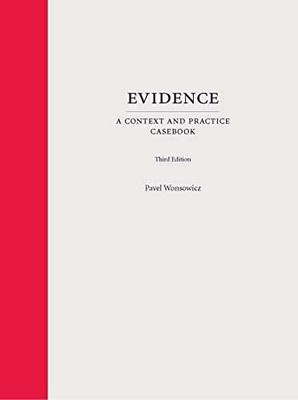 Evidence: A Context and Practice - Hardcover, by Wonsowicz Pavel - Acceptable n