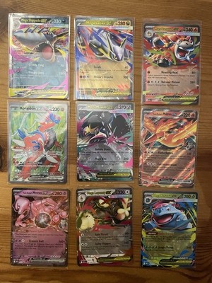 Pokémon TCG EX/Mega EX Card Lot (9 Cards) Mega Evolution Team Rocket Full Art NM