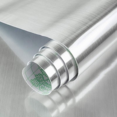 Silver Paper [Thicken Stainless Steel Metallic Feel Waterproof Oil-Proof Peel...
