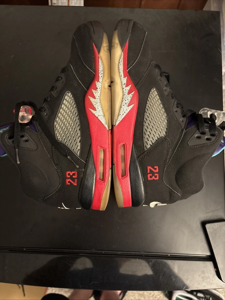 Talla 10.5 - Jordan 5 Retro Top 3 Negro 2020 (sin caja) Foto 3 de 4