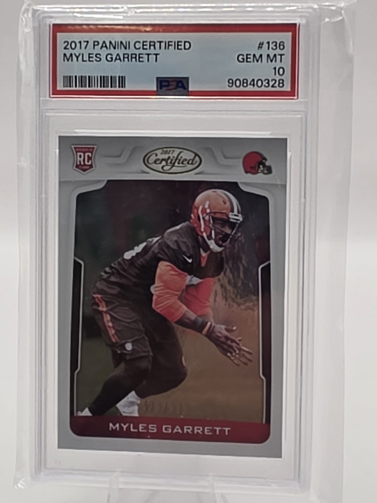 2017 Panini Certified - Rookies Myles Garrett #136 /999 (RC)
