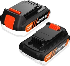2Pack LBXR20 20V Battery Replacement for Black and Decker 20V Lithium Battery, 3