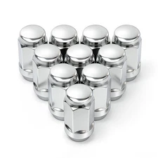 10 Pcs M12-1.25 * 35 Wheel Lug Nuts Universal for Buick Chevrolet Silverado GMC