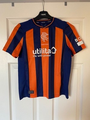 Kinder Rangers Auswärts Fußballtrikot - Größe Junior Medium - bitte lesen