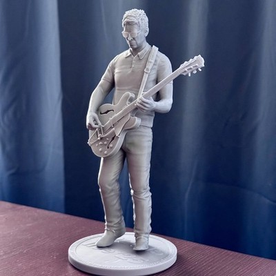1:8 Realistic Figure of Noel Gallagher With a Gibson ES-355 | Oasis Fan Art