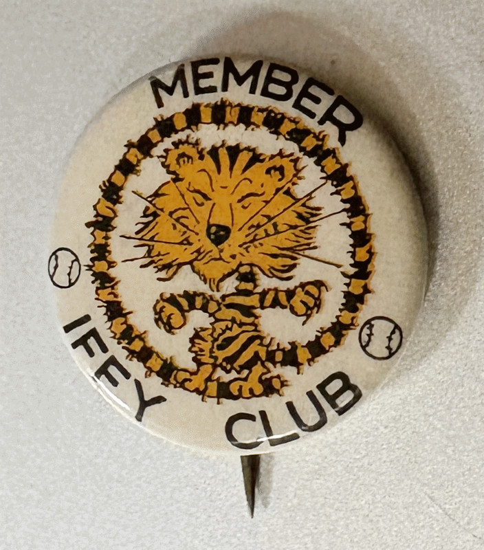 1935 IFFY CLUB MEMBER PIN: Detroit Tigers Baseball; Promo;  World Series Champs