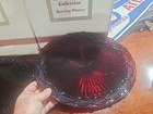 2 Avon 1876 Oval Serving Platter 13 1/2" Cape cod Ruby Red Glass New In Box — photo 4