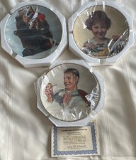 Norman Rockwell Collector Plates Set of 3 
