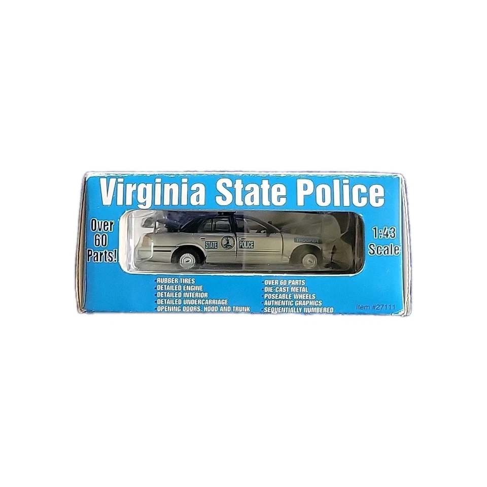 GEARBOX COLLECTABLES 1999 FORD CROWN VICTORIA POLICE INTERCEPTOR VIRGINIA 1:43 - Image 4 of 4