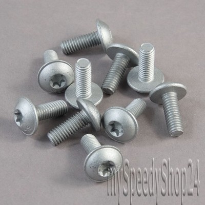 10 x Schraube M6 x16 für Audi A1 A3 A4 A6 A7 A8 TT Torx Kopf Schrauben