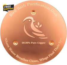Bird Bath Copper Disk, Premium 0.6Mm Sturdy 99.99% Pure Copper Disk