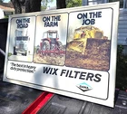 Vintage Wix Filters On the Road, Farm & Job 36" Metal Sign Trucks Dana