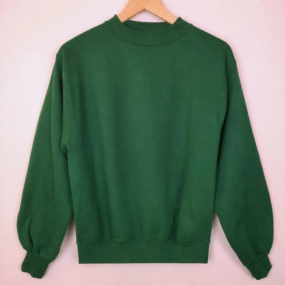 Vintage 90s Augusta Sportswear Crewneck Sweatshirt S Hunter Green USA Retro Gym - Image 1 of 4