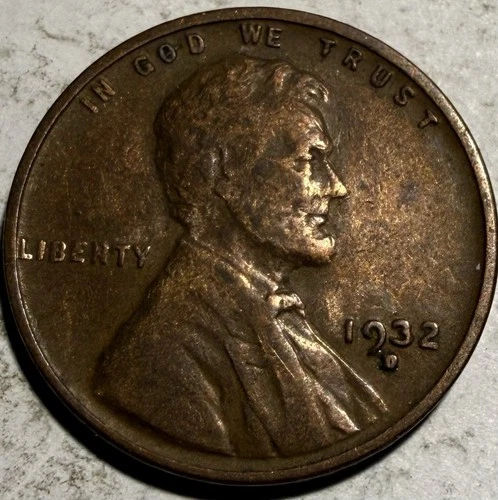 1932 D Lincoln Wheat Cent/Penny VF/XF T499