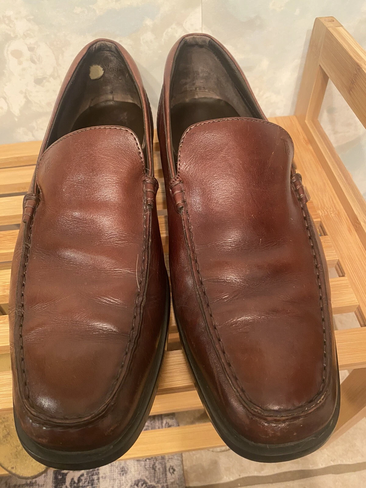 TOD’S Mocassini unisex in pelle punta moc Tod's taglia 9 5 Made in Italy