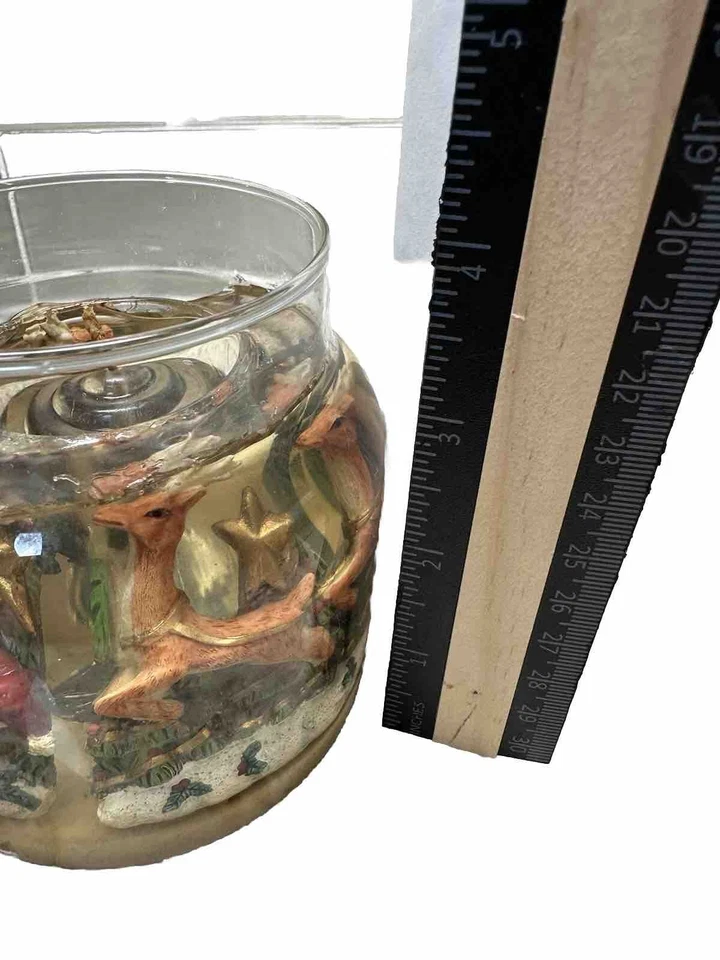 VTG Langley Candle Company Gel Jar Candle Christmas Santa Table Top Decor Read - Image 4 of 4