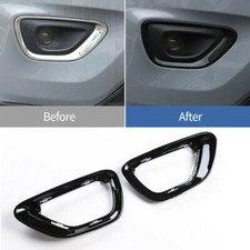 2pcs Black Fog Light Cover Fog Lamp Trim Parts For Jeep Grand Cherokee 2014-2017