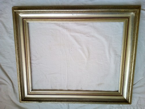 großer breiter blattversilberter Art Deco Bilderrahmen ~ 1930 TOP 84 cm x 69 cm - Bild 4 von 18