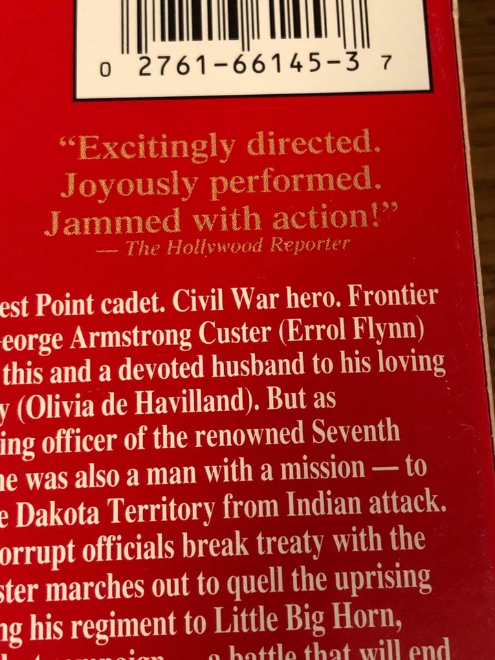 They Died With Their Boots On VHS Video Tape Used Movie Errol Flynn - Image 3 of 4