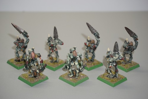 Warhammer Fantasy Chaos Daemons Plague Bearers of Nurgle x 7 - Metal - Picture 8 of 9