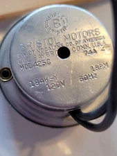 Bristol Motors  Model: 425C  184K-Y  1RPM  60Hz  Timer Motor