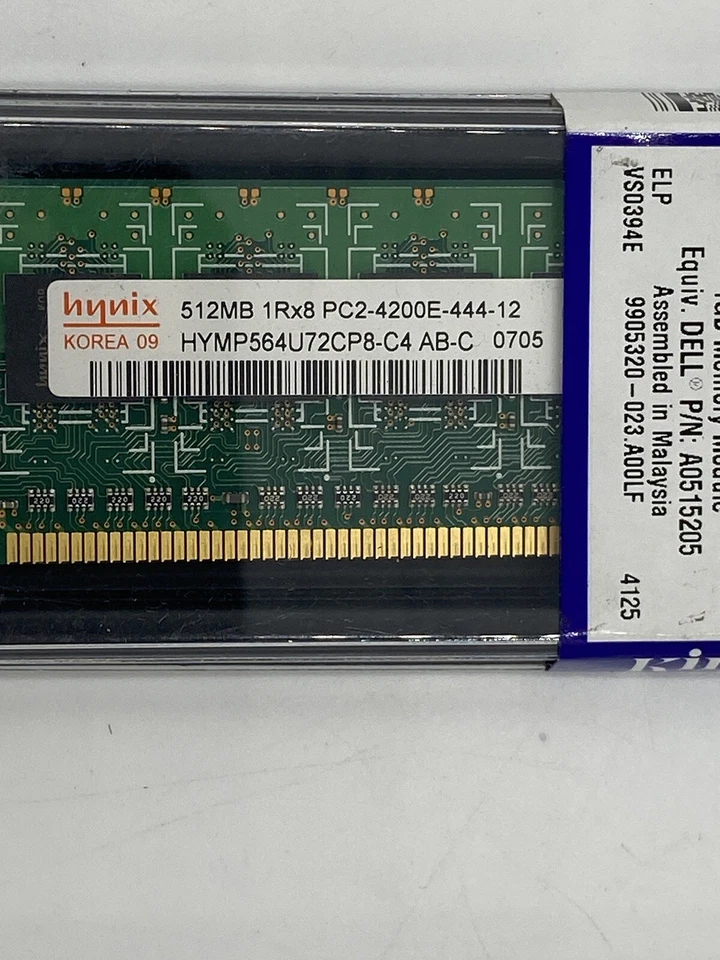 1GB Kingston KTD-DM8400BE/1G - 1GB Memory Module ELP VS0394E Equiv. Dell New NIP - Image 3 of 4