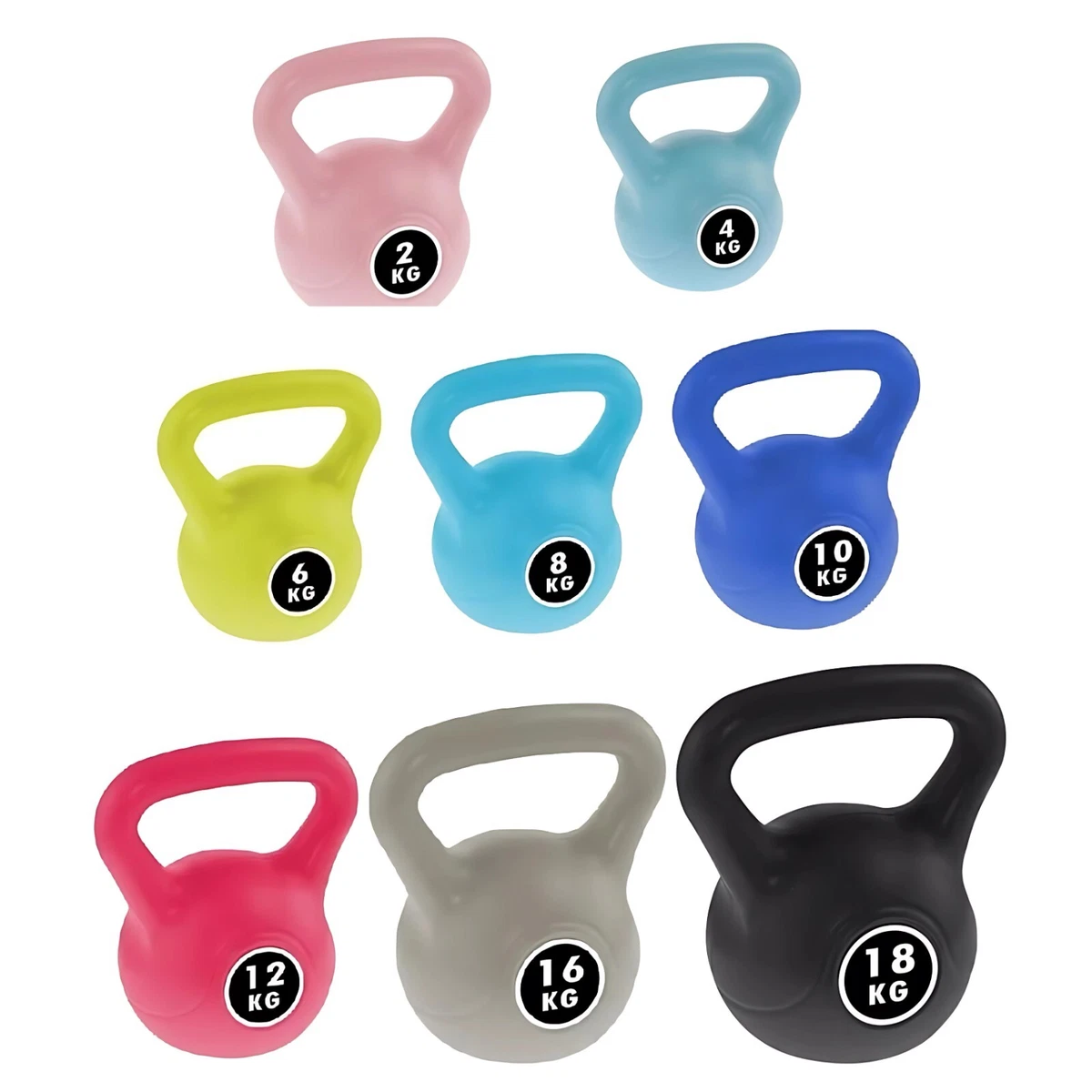 unycos - Set di 2 Manubri Antiscivolo in Neoprene, Coppia di Pesi Esagonale da 2 kg per Uomini/Donne, Nucleo in Ghisa, Allenamento della Forza, Fitness, Palestra in Casa (Rosa