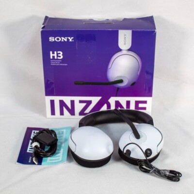 Sony INZONE H3 Wired Gaming Headset - Black And White