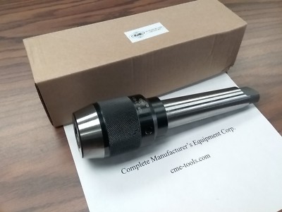 MT4 Ball Bearing Keyless Drill Chuck 5/8'' Integral design w. Tang #DCK-MT4-58TG