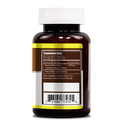 Maca Negra Potente Energizante Fisico Y Mental 120 Capsulas Neutro | Cuotas Sin Interés - Foto 8