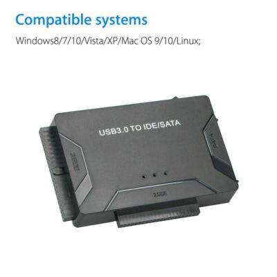 Ultra Recovery Converter USB3.0 - SATA/IDE Hard-Drive HDD SSD Cable Disk Adapter