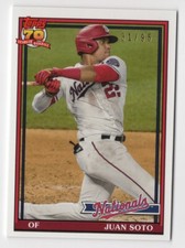 Juan Soto 2021 Topps Transcendent Through The Years VIP Party Card 1991 /95