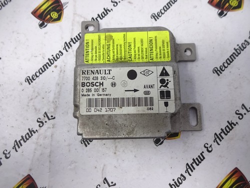 Airbag Steuergerät Renault Clio 7700428310C 7700 428 310 C BOSCH 0285001157