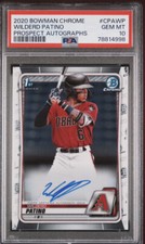 Wildred Patino 2020 Bowman Chrome Auto Prospect Autograph PSA 10 DBacks