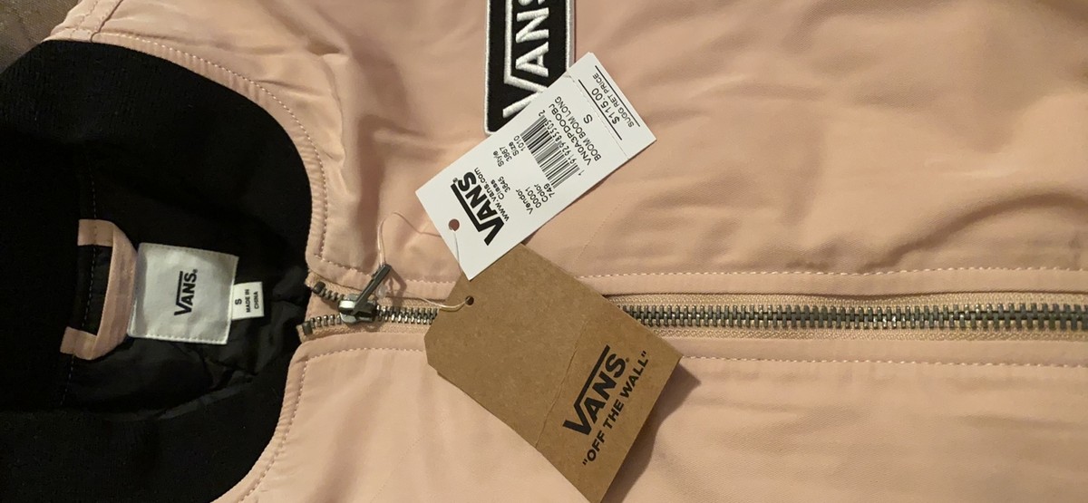 VANS Boom Boom Long Women's Jacket Women's Size Pink Black