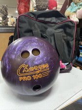 PURPLE CHARGER PRO 100 BOWLING BALL 10LB. Made In USA With Bag FC111-TOP-Q3757