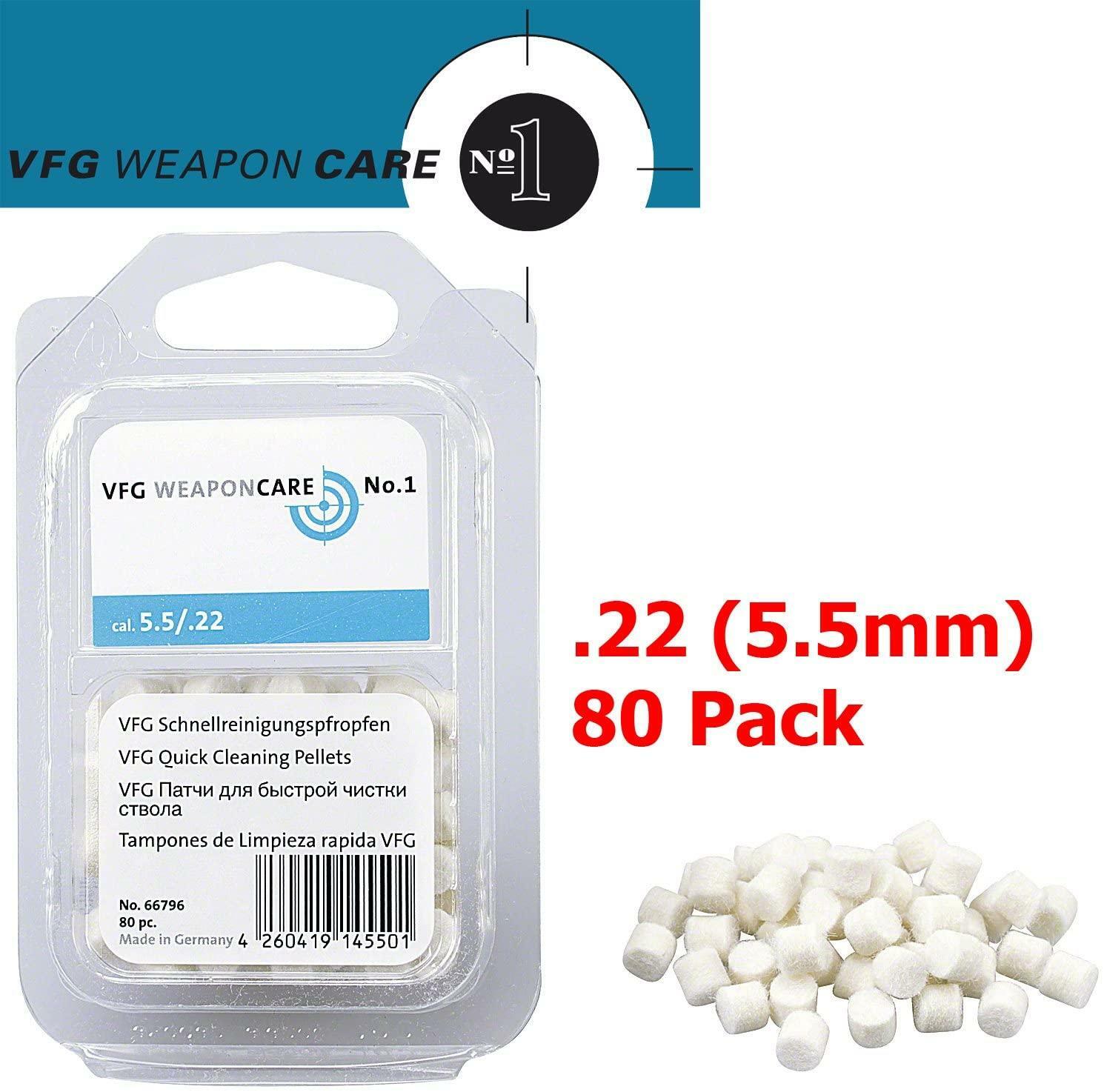 VFG Barrel Felt Air Gun Rifle Pistol Quick Cleaning Pellets .22 5.5mm