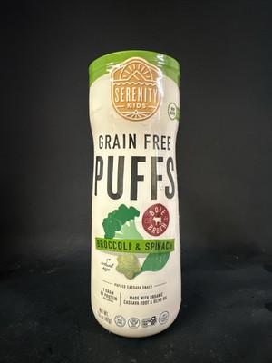 Serenity Kids 6+ Months Grain Free Puffs Toddler & Baby Snack | No Added Sugar,