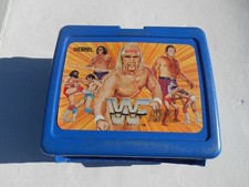 WWF Hulk Hogan Hulkster Andre The Giant Piper Lunch Box Vintage 1985 Made In USA