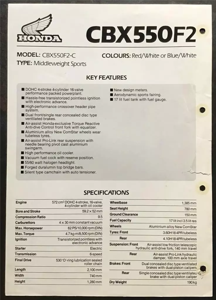 Honda cbx550f2 for sale deals