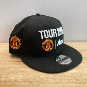 *NWT* MANCHESTER UNITED New Era 9FIFTY Black "TOUR 2018" AON Snapback Hat (OSFM)