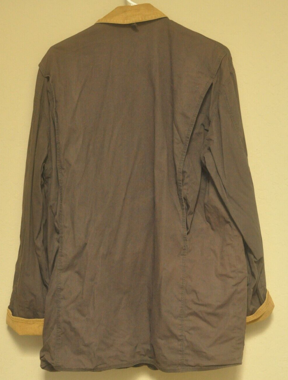 90s VTG J. CREW BARN COAT MED Flannel Lined Jacket Co… Gem