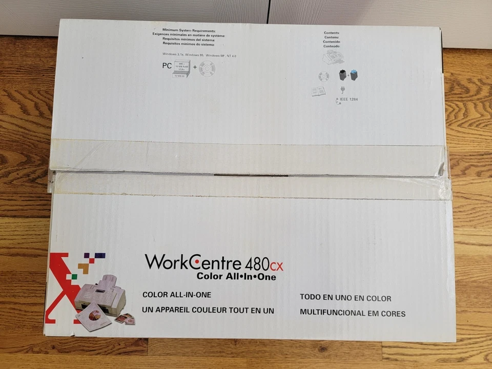 VINTAGE Xerox WorkCentre 480cx Inkjet Color Printer , Scanner , Fax UNOPENED - Image 3 of 4