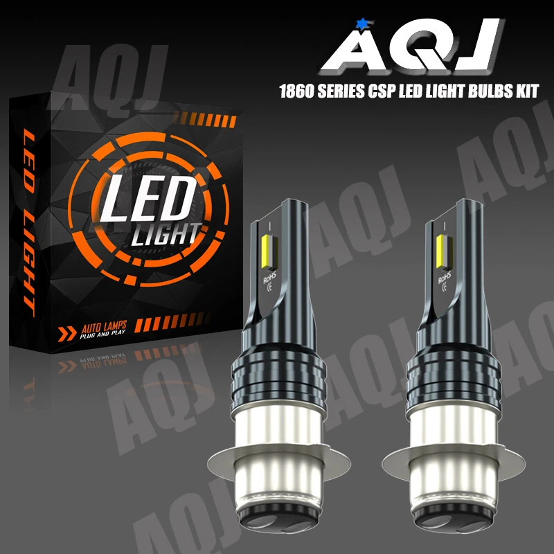 For Arctic-Cat Bearcat 454 1996 1997 1998 ATV LED Headlight Bulb Kit 2x P15D H6M - Image 4 of 4