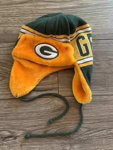 Green Bay Packers Knit Hat New Era Trapper Bomber Winter Cap Nfl Ebay