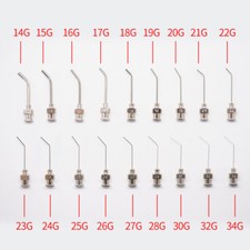 12pcs 45° Bent Spender Nadel Absätze Edelstahl Experiment Kleber Nadel DIY