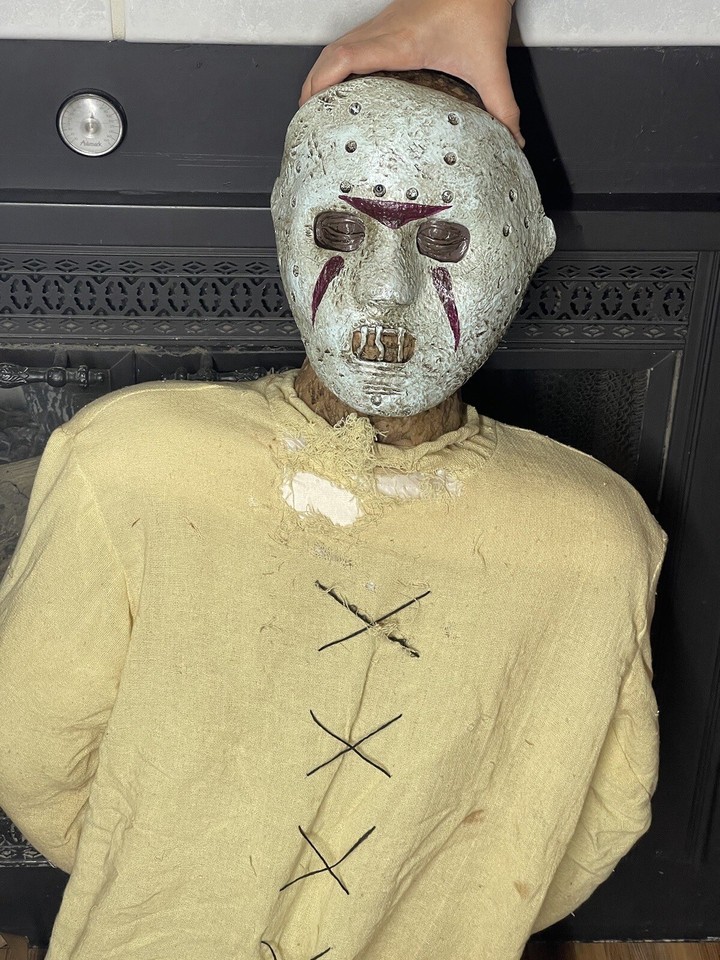 Spirit Halloween Strapped Serial Killer With Box Animatronic Prop ...