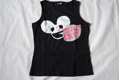 DEADMAU5 HEAD & SPEECH BUBBLE DAMEN SKINNY WESTE SHIRT NEU OFFIZIELLES DJ HAUS