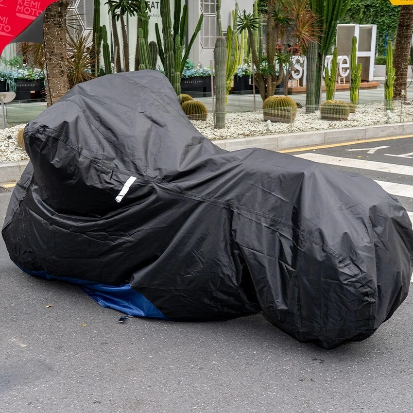 Cubierta de motocicleta 300D con orificio de bloqueo para Honda Rebel 250/500/1100 cuarenta y ocho Foto 2 de 4
