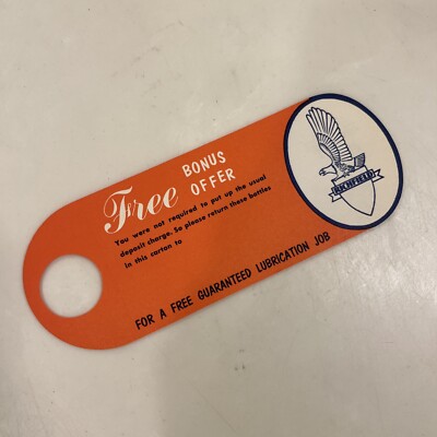Richfield  Free Bonus Offer  Guaranteed Lubrication Job Advertising Card